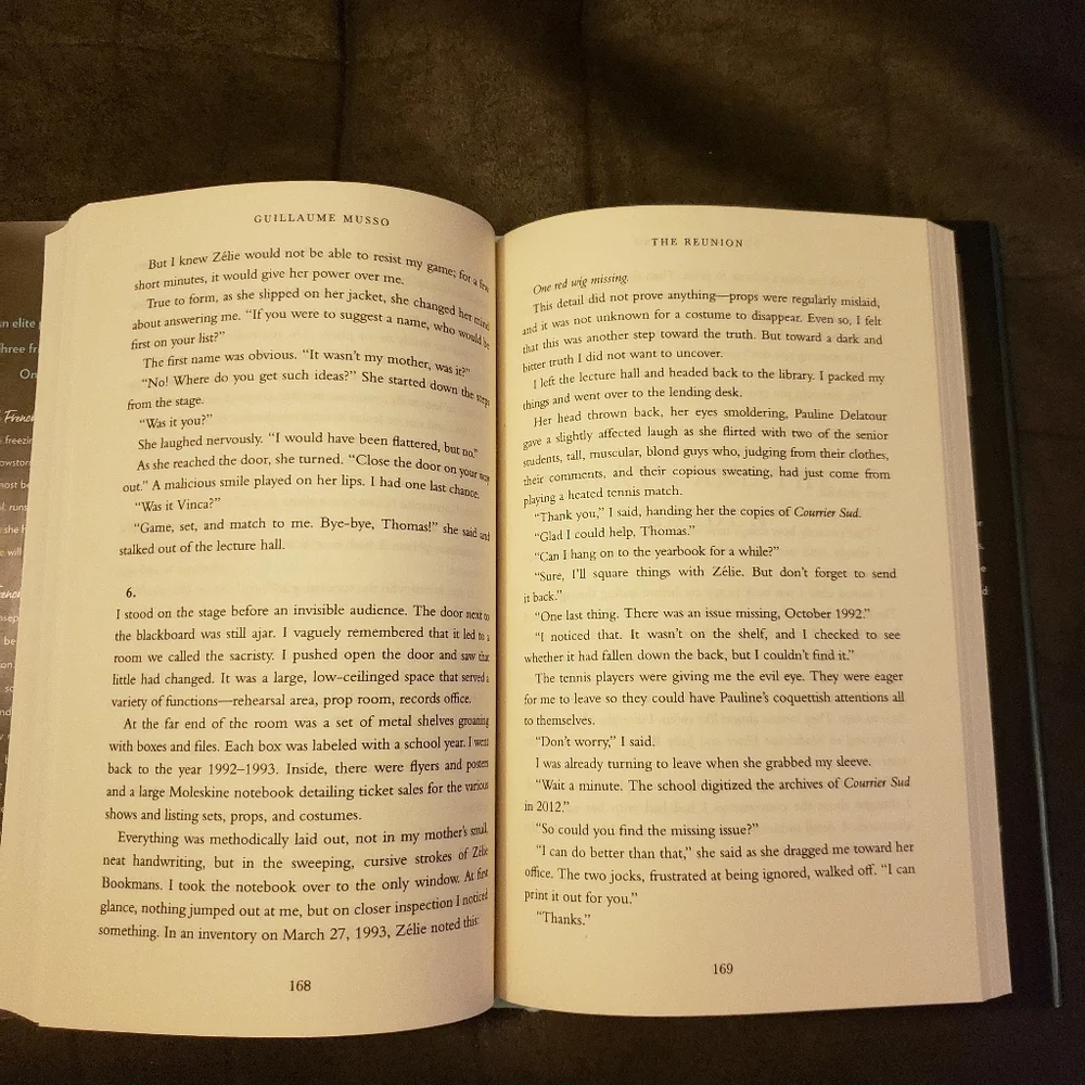 The reunion‎ A Novel by Guillaume Musso Hardbook